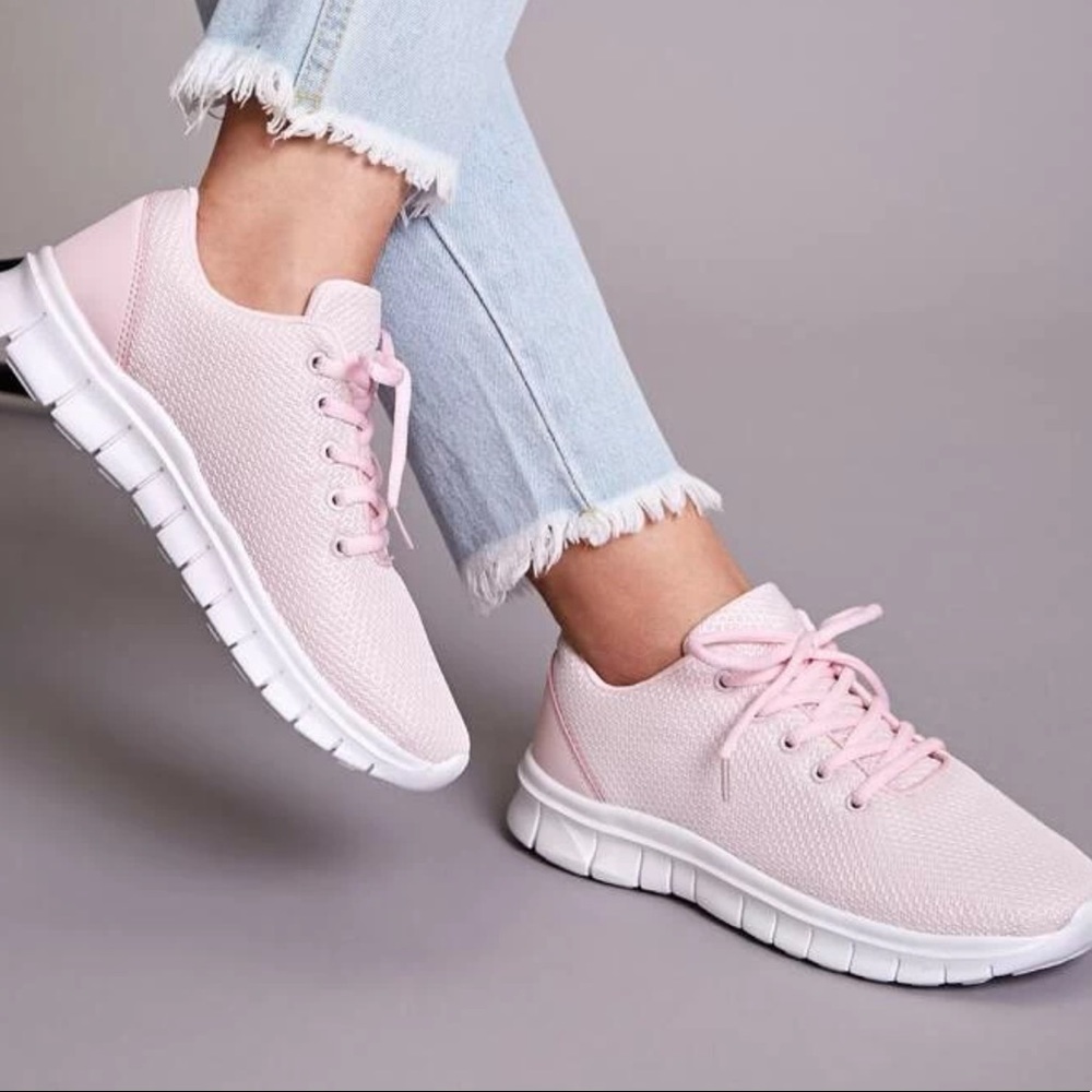 Pink sneakers